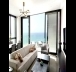 Living room overlooks the sea