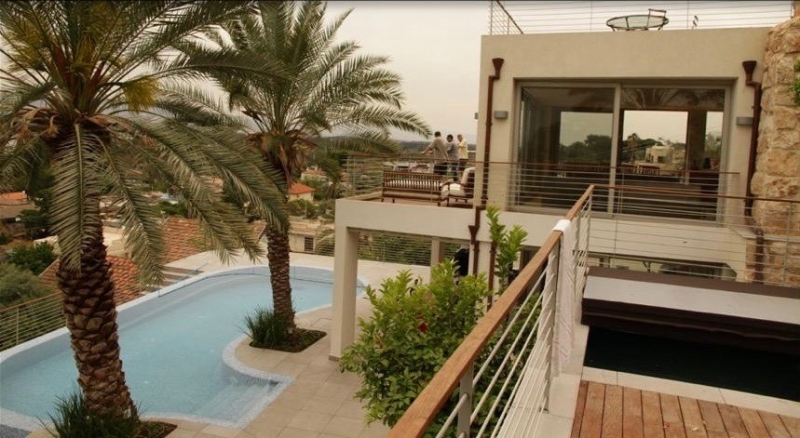 The first floor of the holiday home in Moshava Kinneret